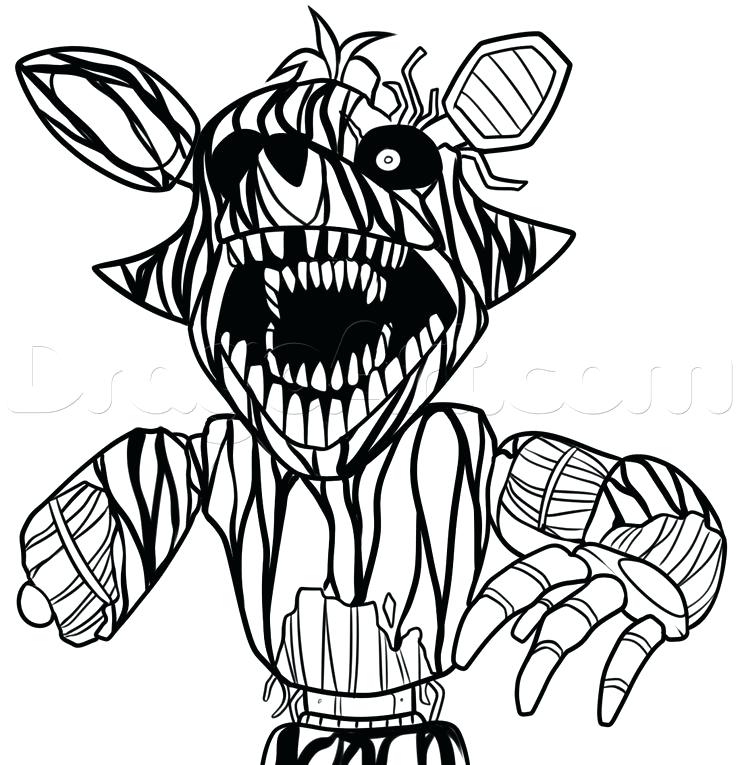 736x765 Foxy Coloring Pages To Print