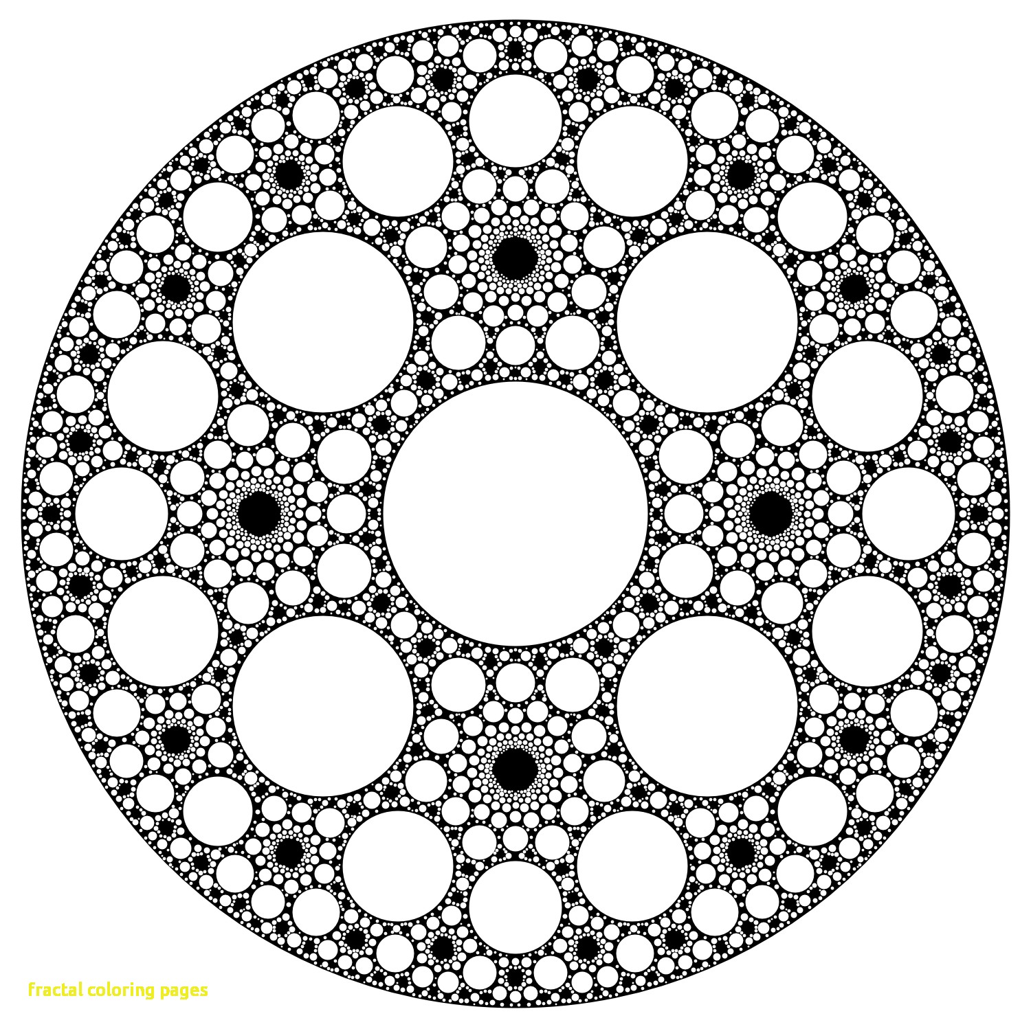 1500x1498 Fractal Coloring Pages