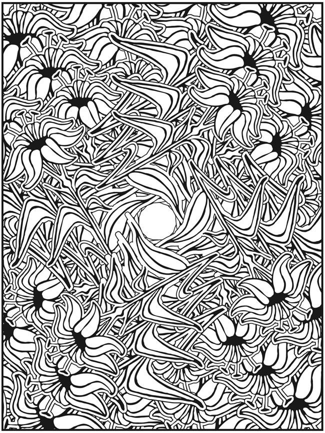 650x867 Creative Haven Awesome Fractal Coloring Pages