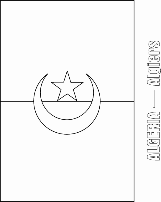 546x684 Geography For Kids France Flag Coloring Page Algeria Flag Coloring