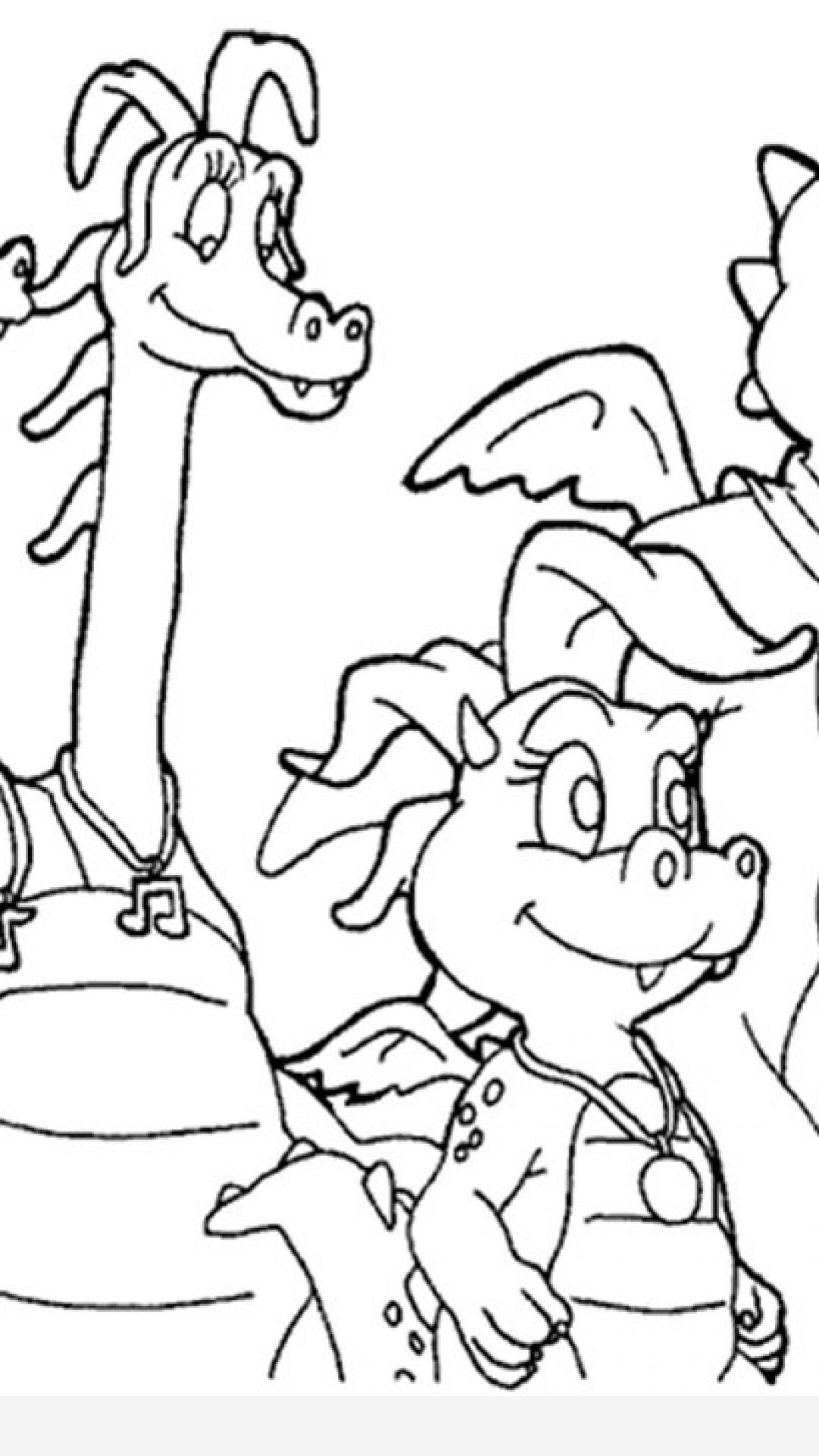 1080x1920 Dragon Tales Coloring Pages