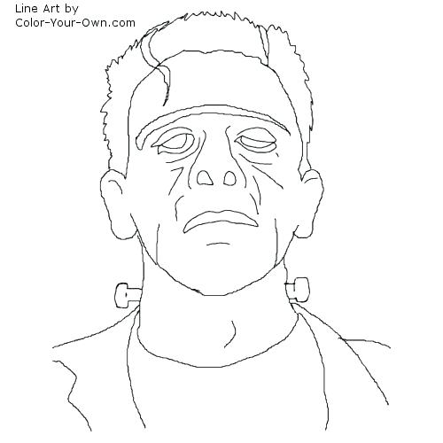 500x500 Frankenstein Coloring Pages Back To The Coloring Pages Index