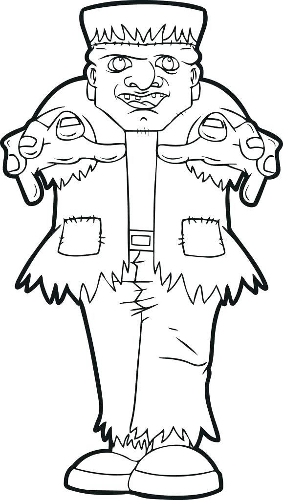 579x1024 Frankenstein Coloring Pages To Print