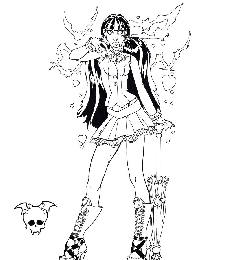 791x900 Stein Monster High Coloring Pages For Kids Printable Stein