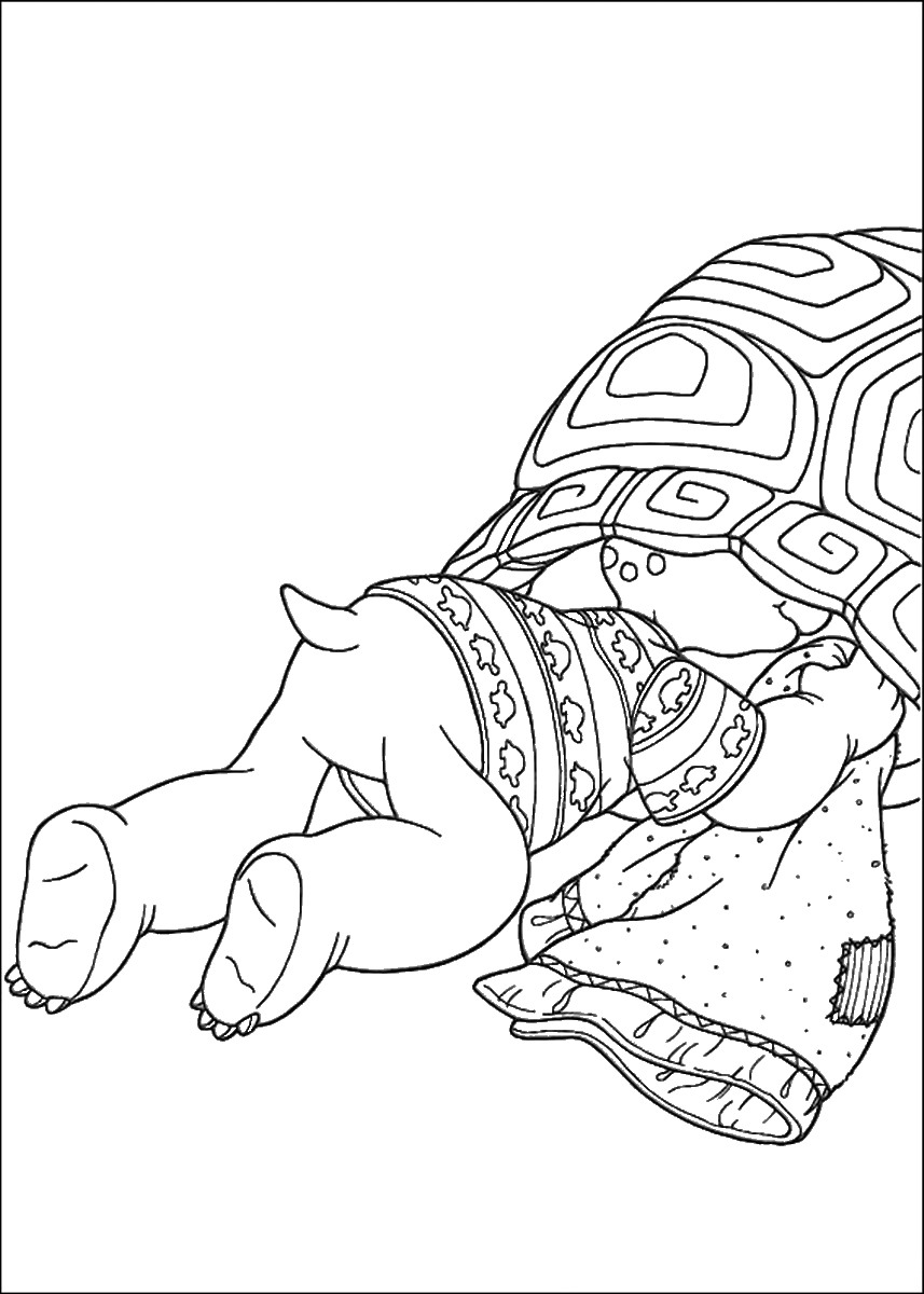 857x1200 Franklin The Turtle Coloring Pages