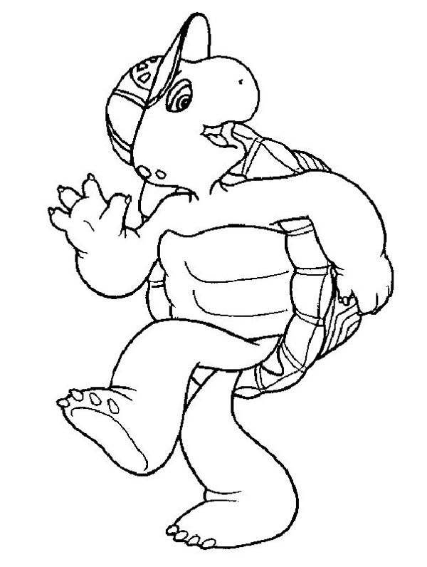 600x796 Franklin The Turtle Is Happy Coloring Pages Turtle