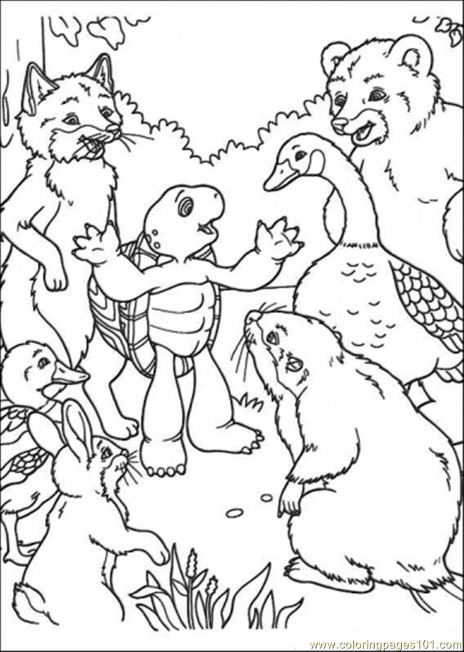 650x912 Franklin The Turtle Coloring Pages