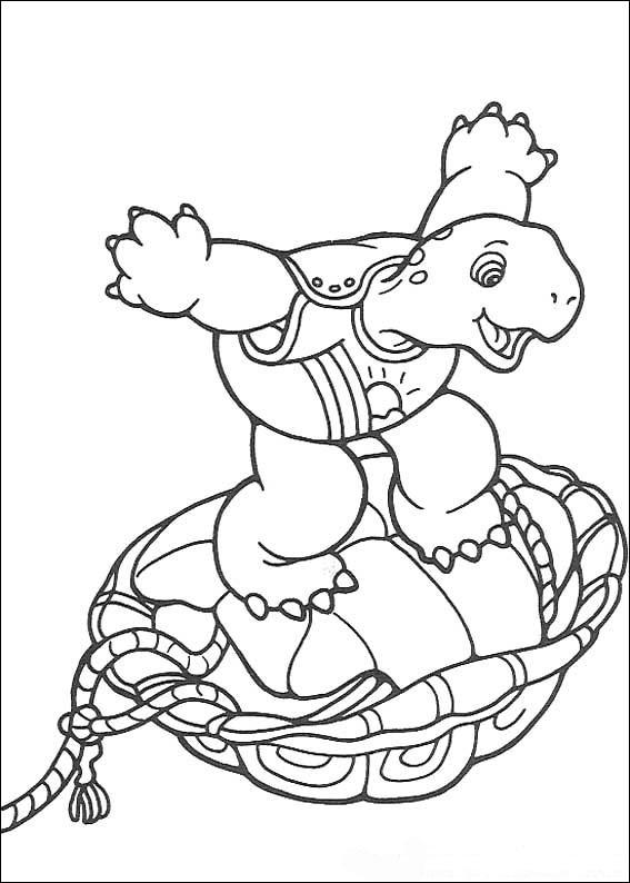 567x794 Franklin The Turtle Coloring Page