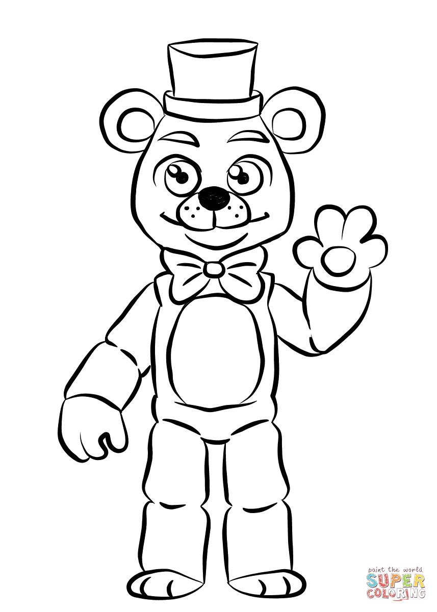 857x1200 Freddy Fazbear Coloring Page Best Of Foxy Fnaf Drawing