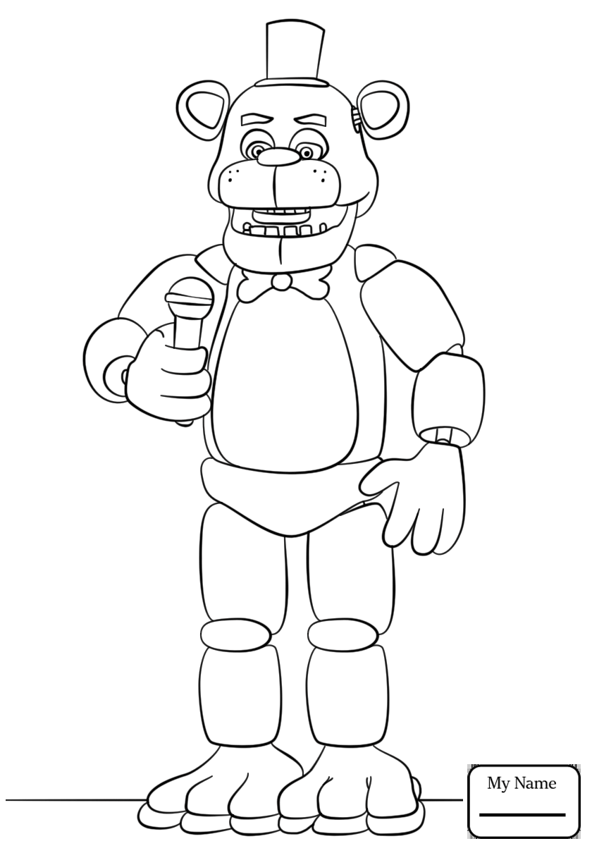 840x1210 Quickly Freddy Fazbear Coloring Page Pages To Print For Kids