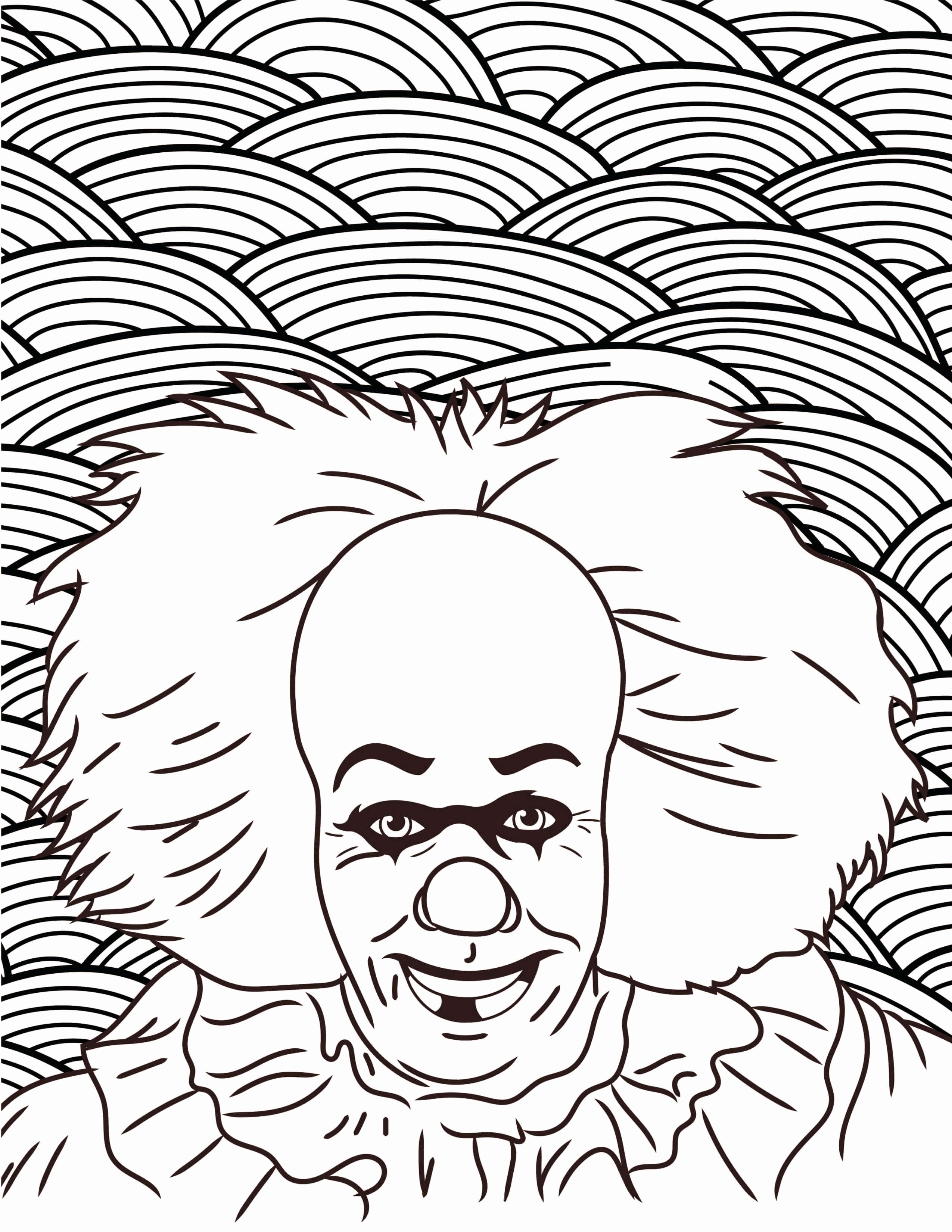 2550x3300 Freddy Krueger Coloring Pages Photograph Horror Movies Printable