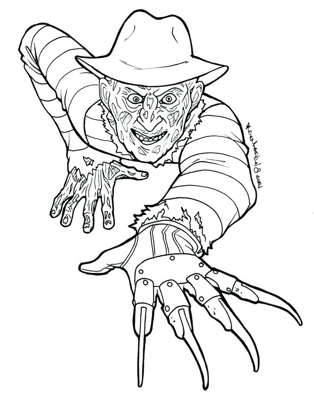 640x805 Freddy Krueger Coloring Pages Coloring Pages Coloring Pictures