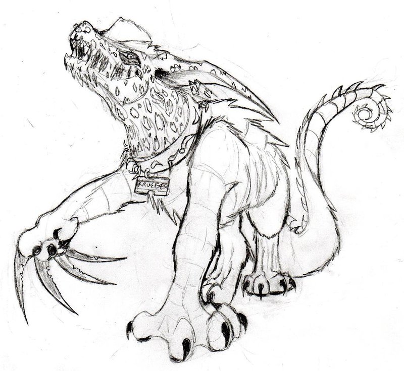 800x736 Freddy Krueger As A Hellhound