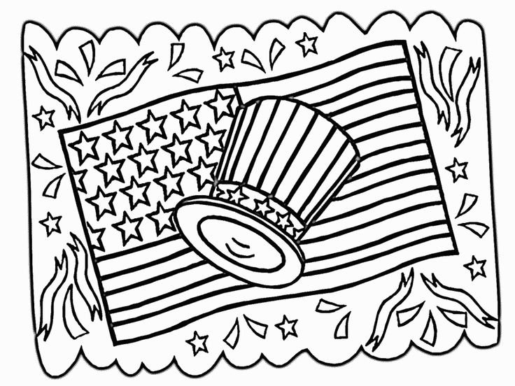 736x552 Of July Coloring Pages