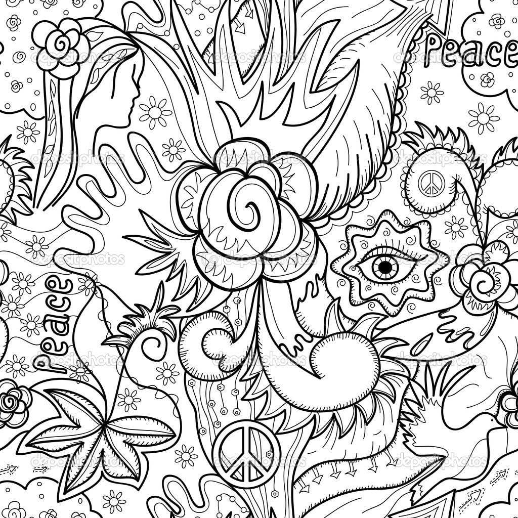 1024x1024 Free Printable Abstract Coloring Pages For Adults Picturesque
