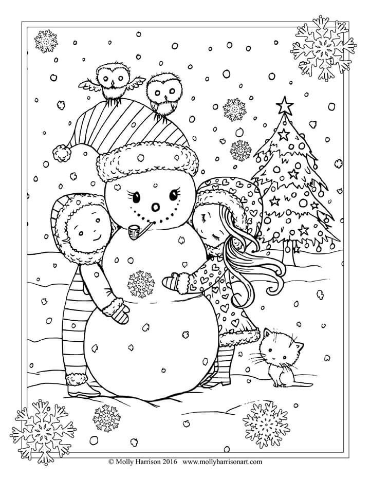 720x932 Lofty Design Adult Christmas Coloring Pages Gallery For Website