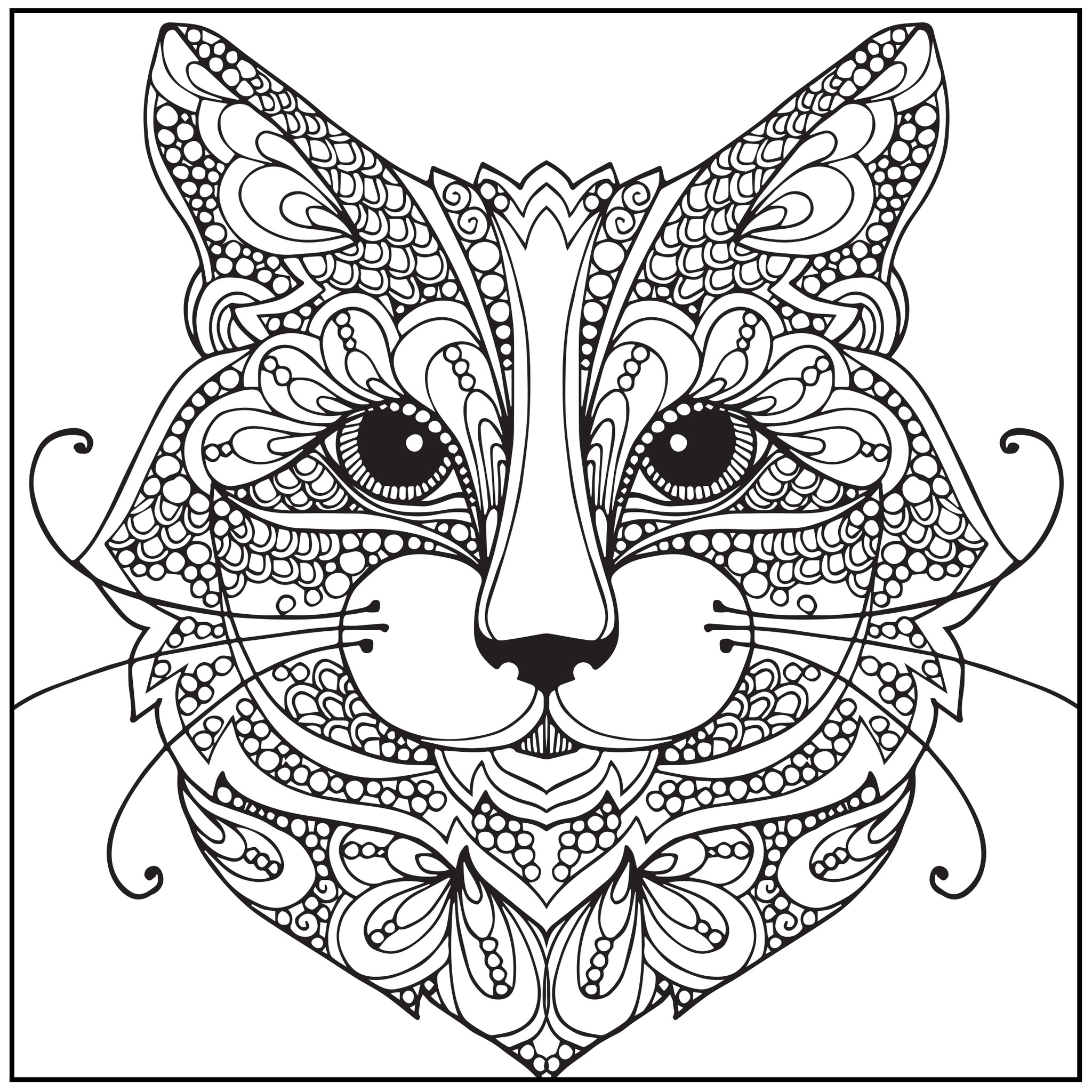 2048x2048 Adult Coloring Book Pages
