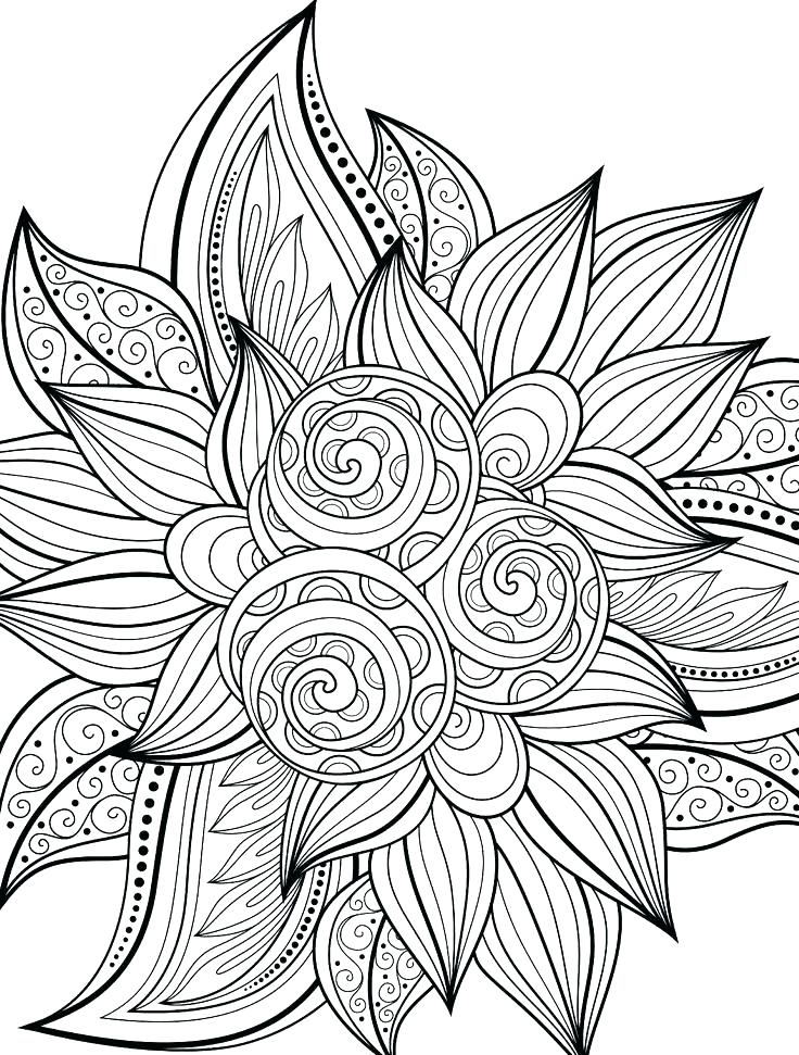 736x971 Coloring Pages Flowers And Butterflies And Unique Adult Coloring