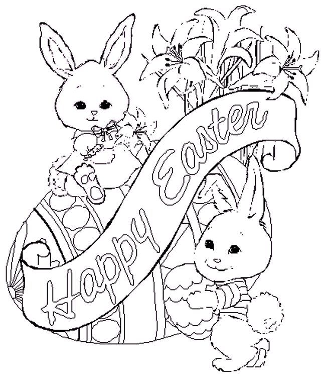 650x750 Best Easter Coloring Pages For Adults Images
