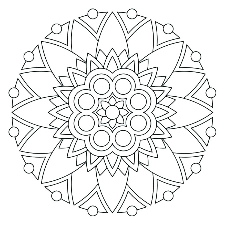 878x878 Mandala To Color Free Coloring Page Mandalas To Color Free