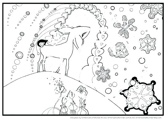 540x393 Printable Winter Coloring Pages Sledding Down The Slope Printable