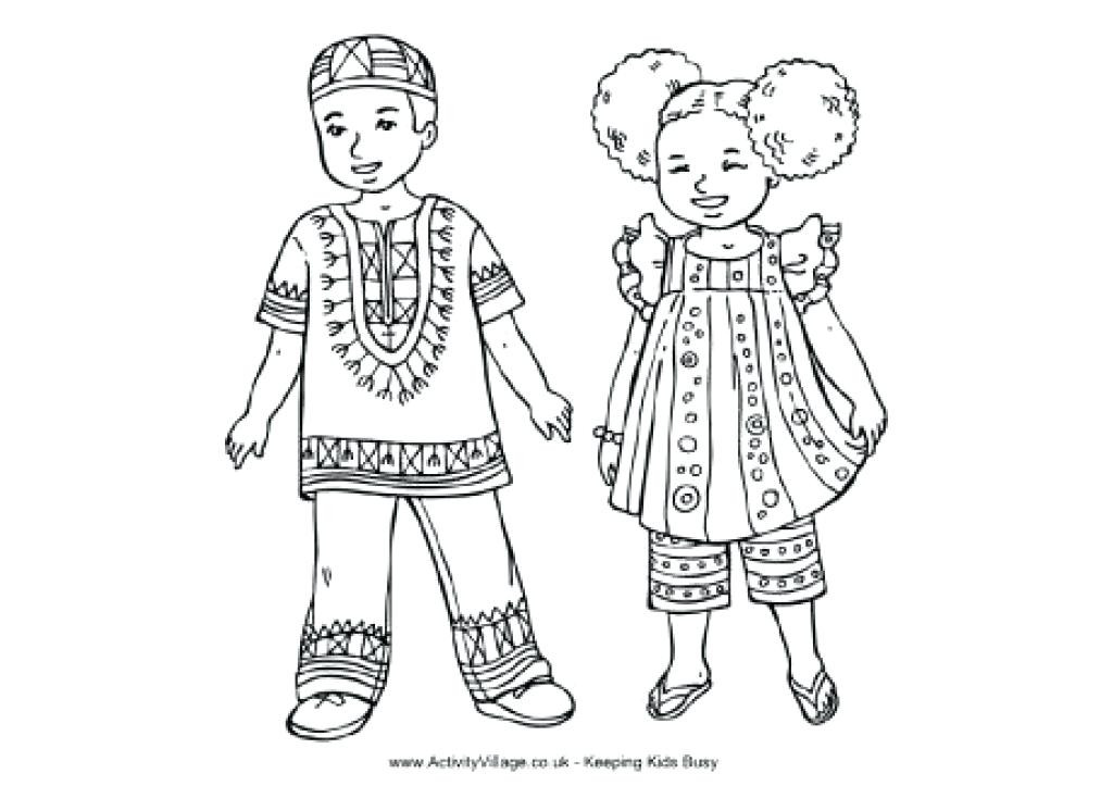 1024x723 African American Coloring Pages