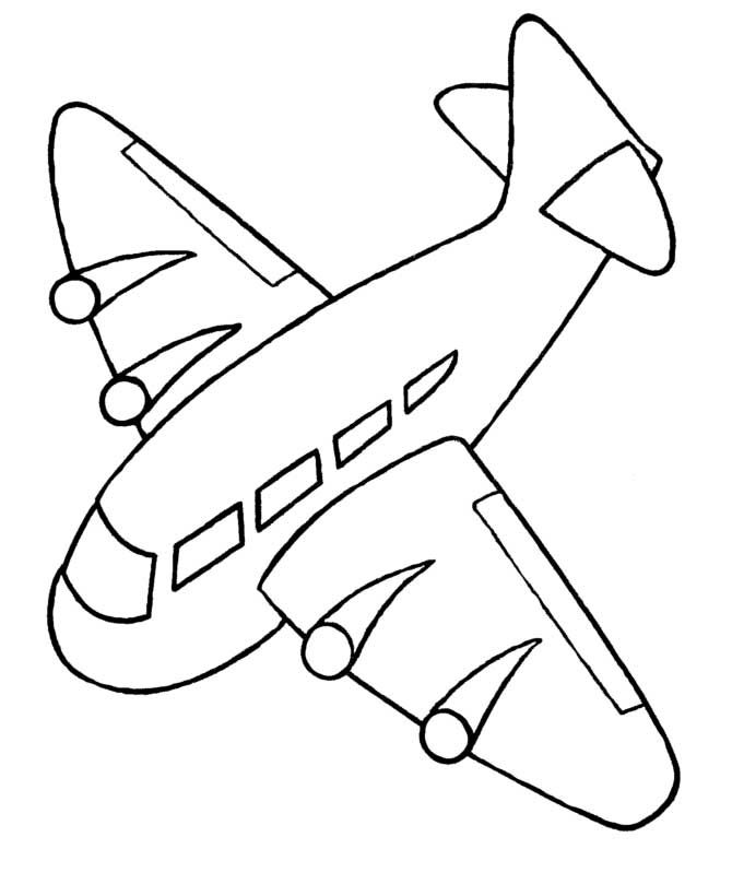 670x820 Airplane Coloring Pages To Print For Free