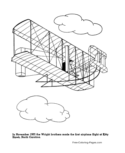 400x490 Airplane Coloring Pages