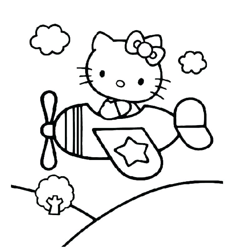750x800 Coloring Page Airplane