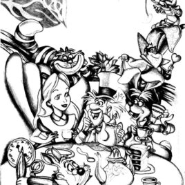 268x268 Alice In Wonderland Coloring Pages For Adults Archives