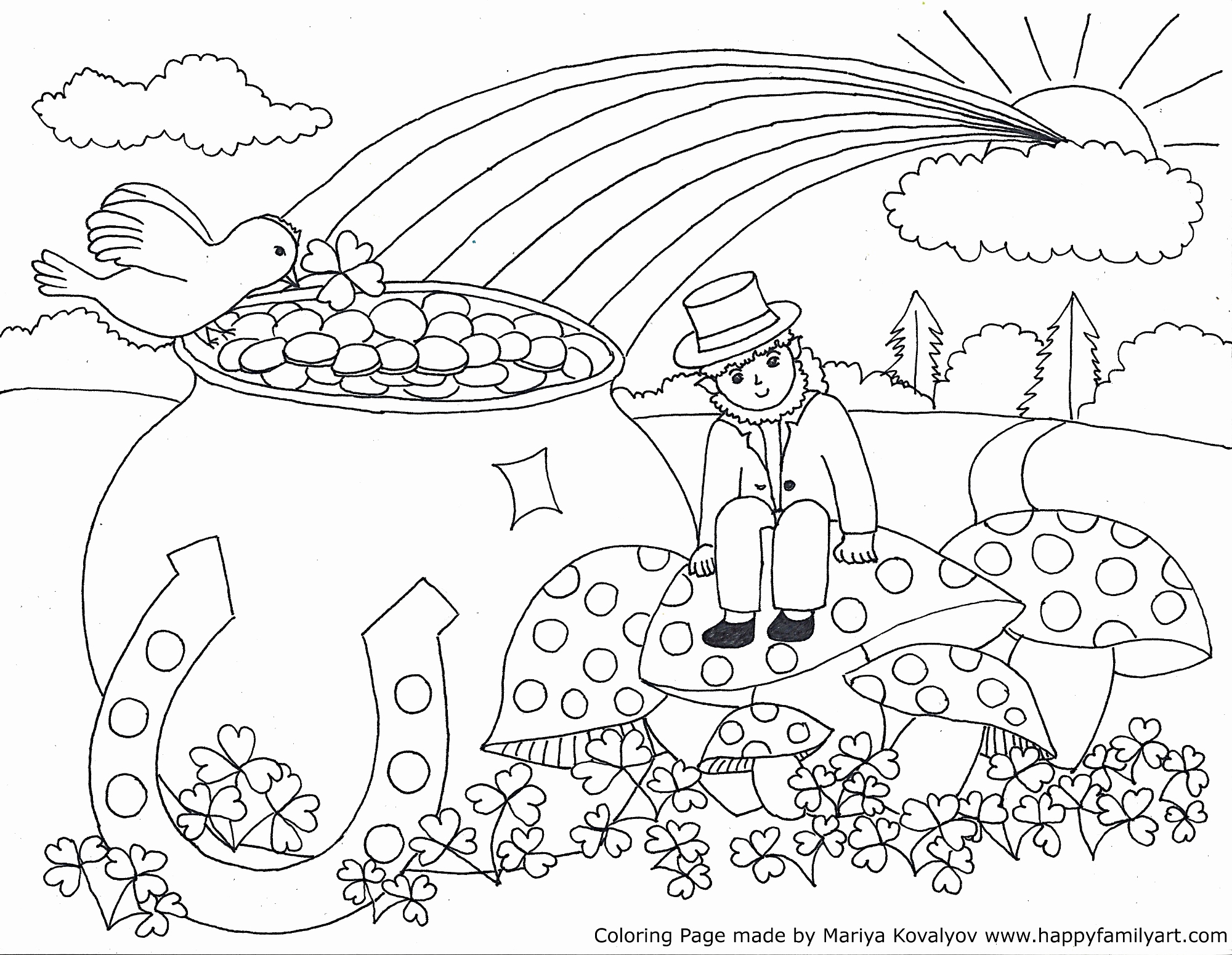 2000x1551 All Saints Day Coloring Pages Example St Patrick S Day Drawing