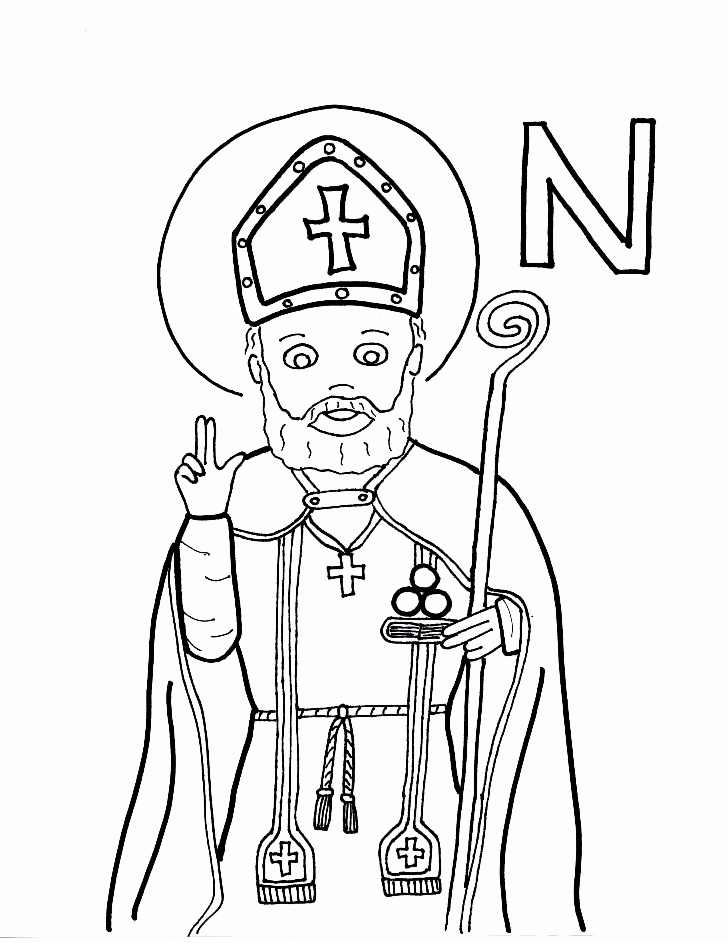 2550x3300 All Saints Day Coloring Pages New Innovative Decoration St Patrick