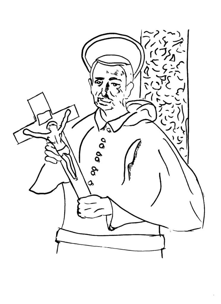 744x1023 All Saints Day Coloring Page Many Interesting Cliparts
