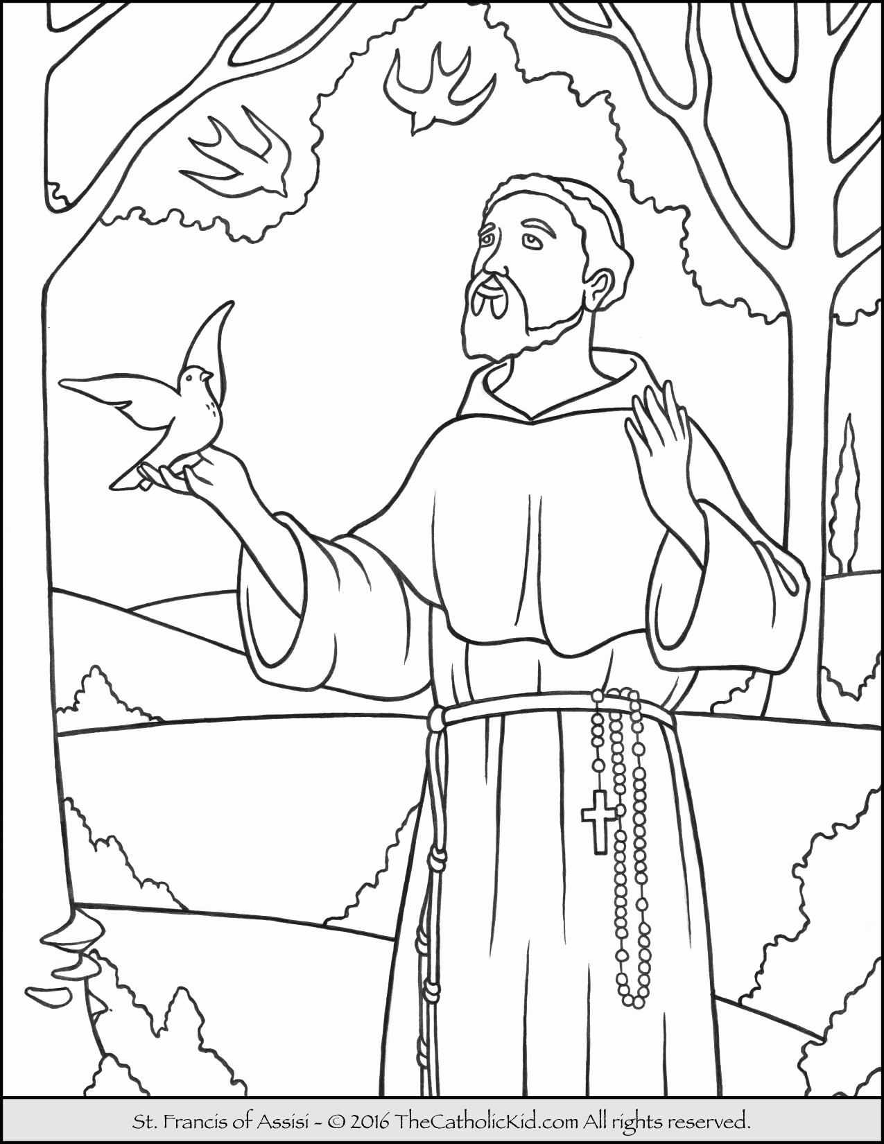 1275x1650 All Saints Day Coloring Pages