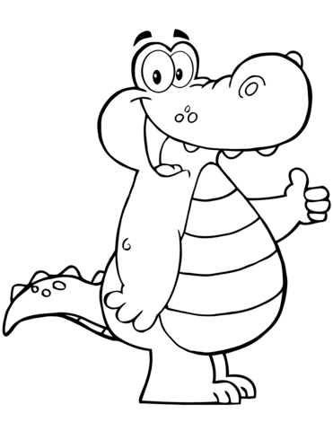 371x480 Top Alligator Coloring Pages