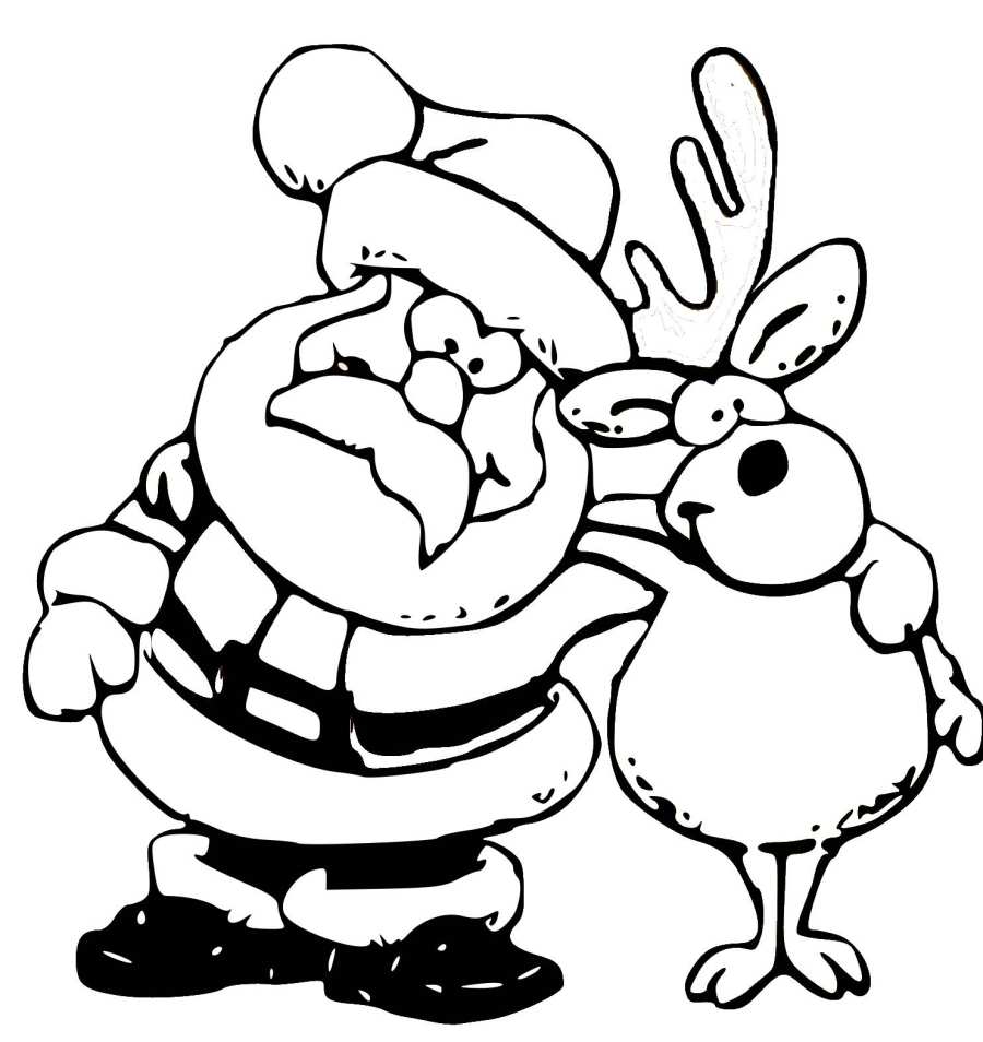 900x954 Fun Christmas Coloring Pages