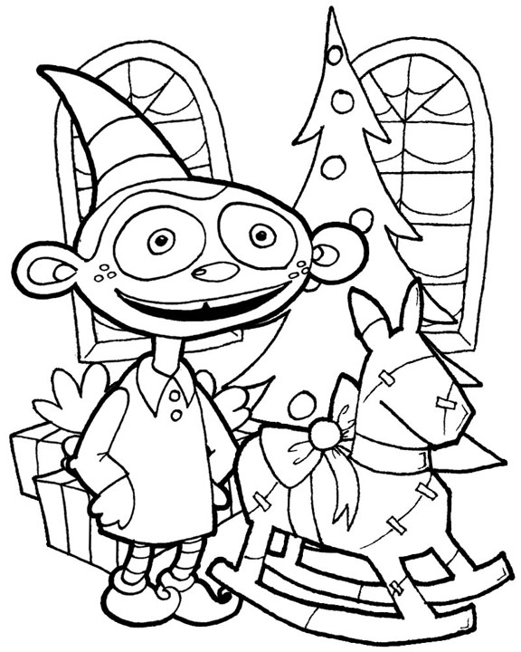 576x720 Fun Christmas Coloring Pages