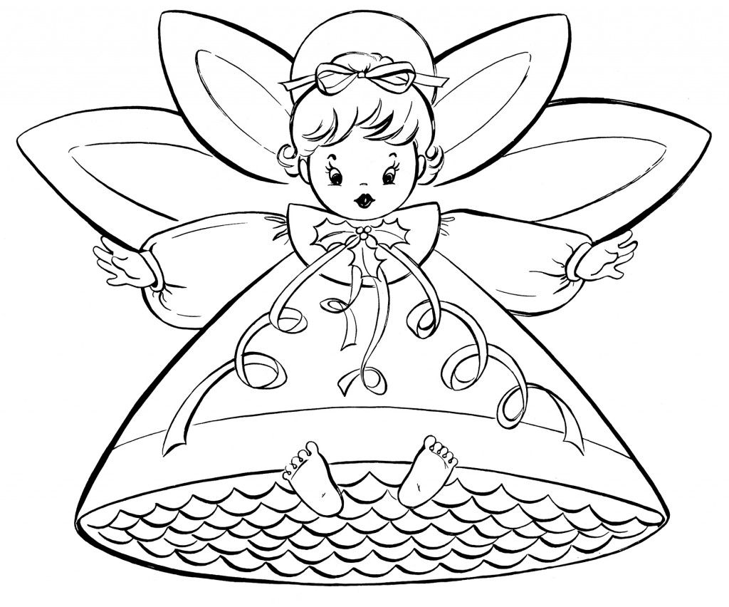 1024x852 Free Coloring Page Coloringdult Burne Jonesnngel Playing