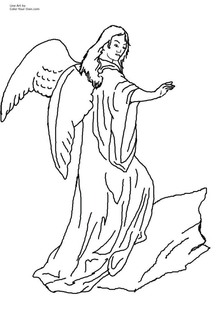 683x1024 Angel Pictures To Color