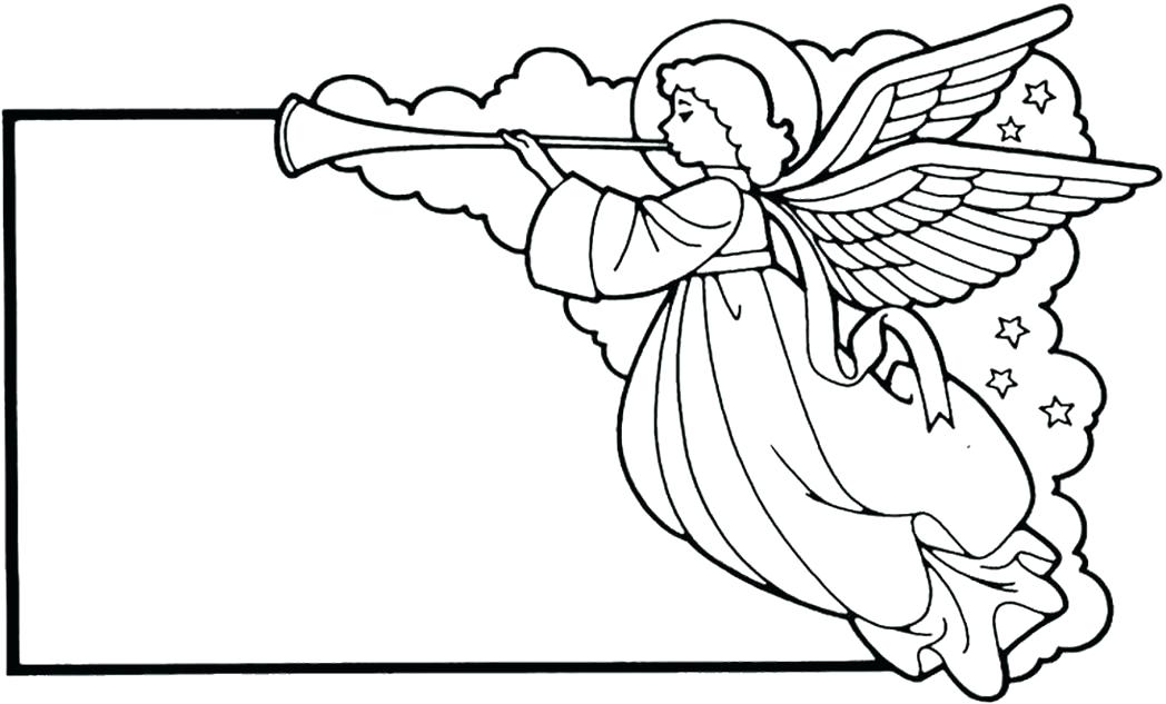 1048x633 Angel Coloring Pages For Preschool Free Printable Angel Coloring
