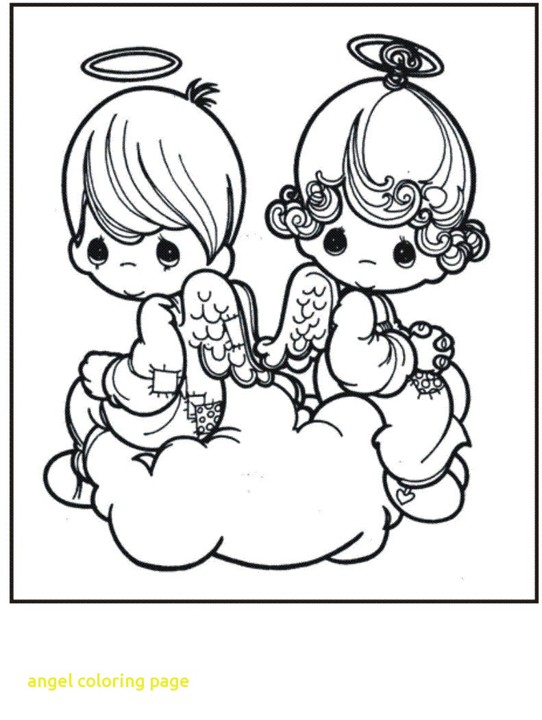 791x1050 Angel Coloring Pages Page With Free Printable Precious Moments
