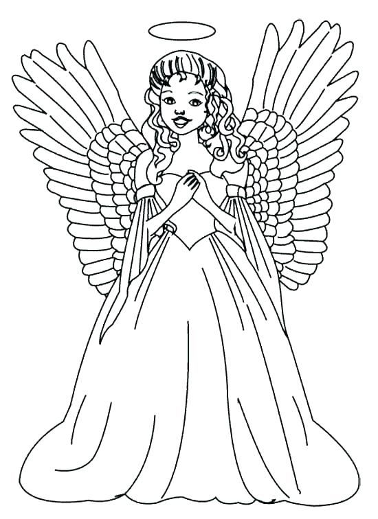 550x756 Angel Coloring Pages Printable Angel Coloring Pages Printable