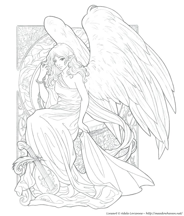736x863 Angels Coloring Pages Printable Angels Guardian Angel Coloring