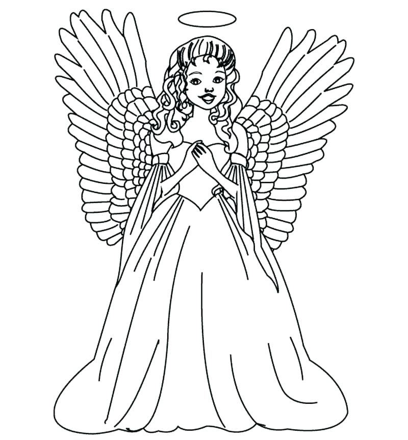 800x864 Free Printable Christmas Angel Coloring Pages For Adults Packed