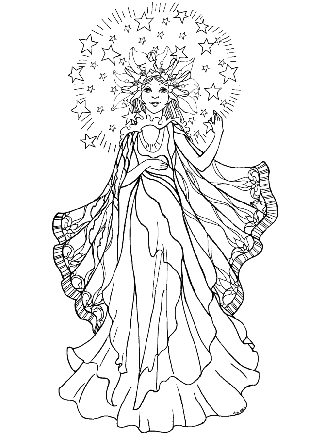 670x900 Angel Coloring Pages For Adults Coloringstar