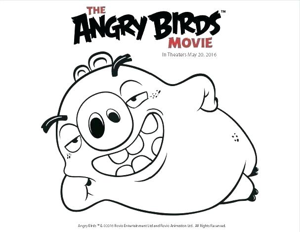 607x469 Coloring Page Of A Bird Coloring Page Angry Birds Go
