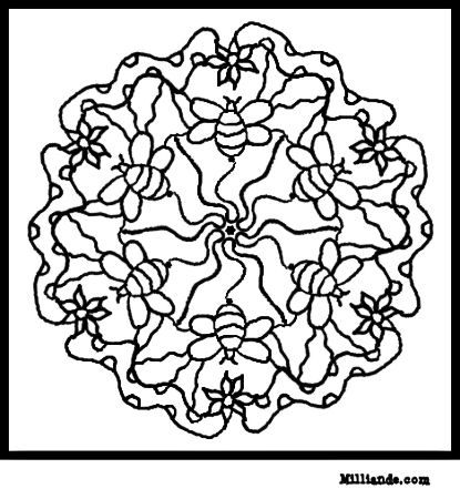 415x450 Free Printable Mandala Coloring Pages Pages Color Mandala Fun