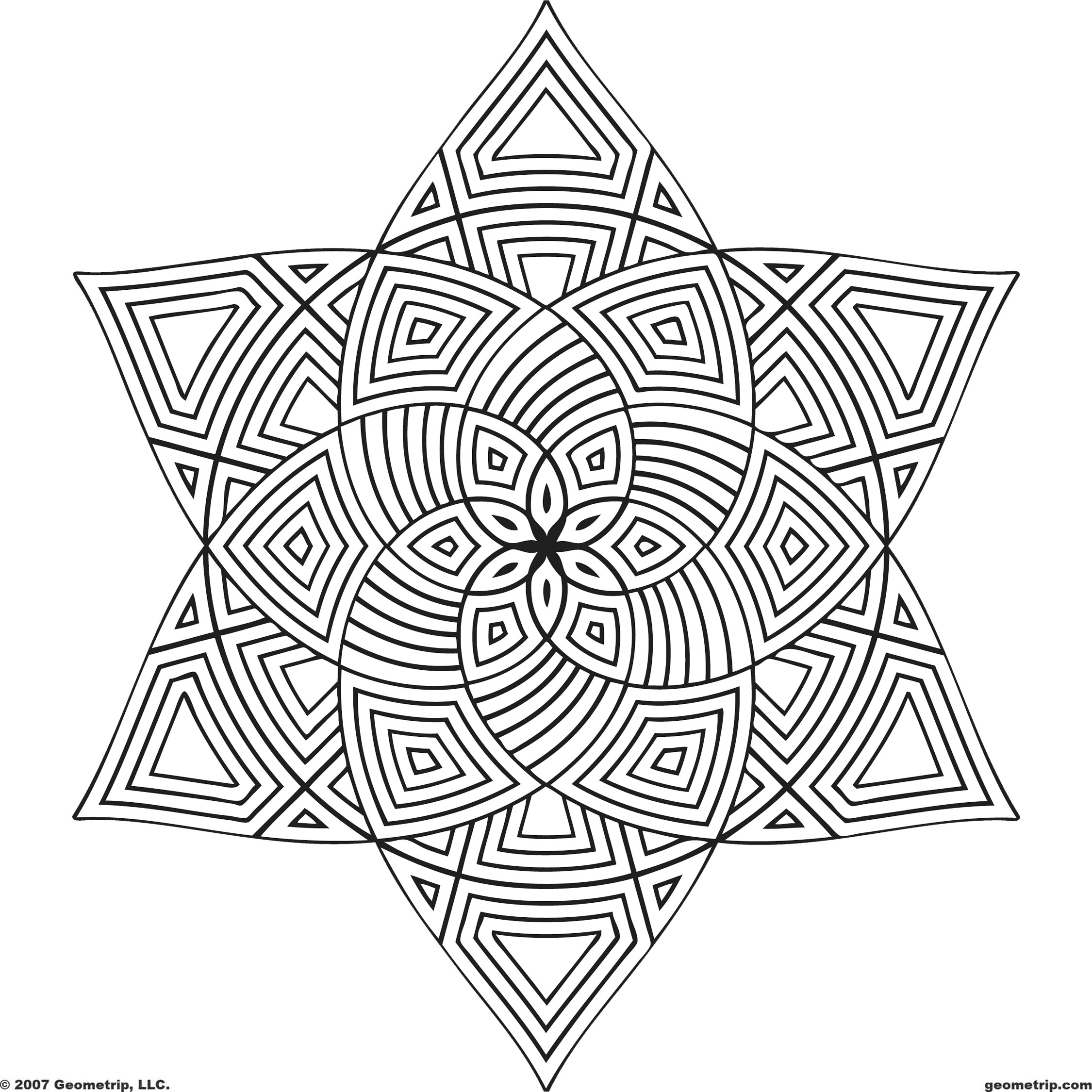 2250x2250 Free Printable Mandala Coloring Pages Shapes Page