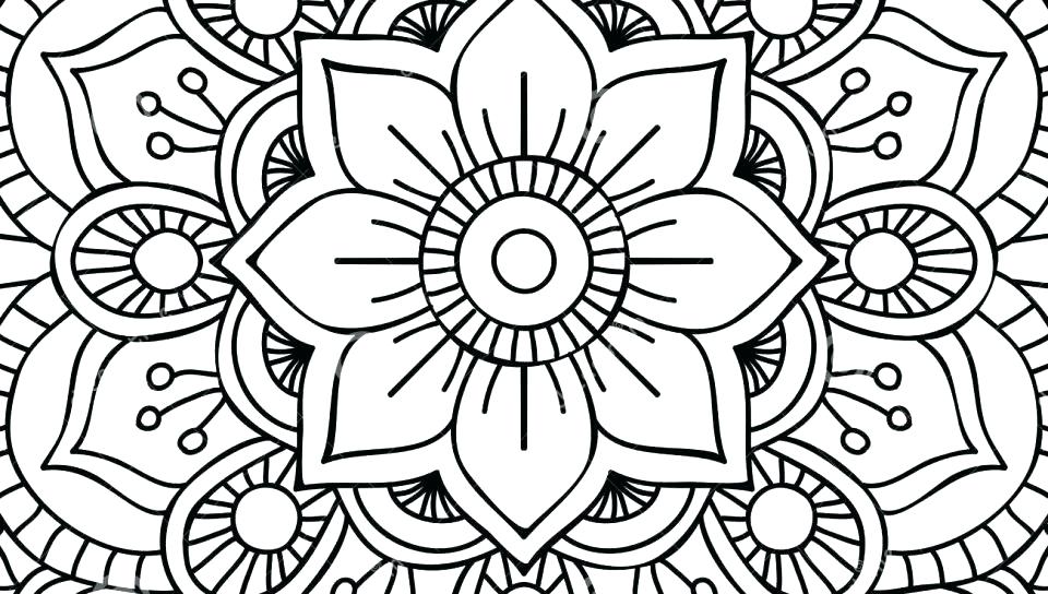 960x544 Mandala Coloring Pages Online Perfect Intricate Mandala Coloring