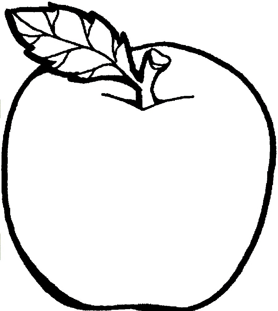 900x1008 Red Apple Coloring Pages Print New Inspiration Orange With Flower